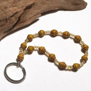 Boho Wristlet Key Chain Keychain Fob